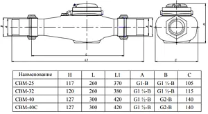 Счетчик воды Ду25 Бетар СВМ-25 Счетчик воды Ду25 Бетар СВМ-25, 2