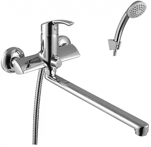 Смеситель для ванны с длинным изливом Lemark plus Strike хром LM1151C Смеситель для ванны с длинным изливом Lemark plus Strike хром LM1151C, 1