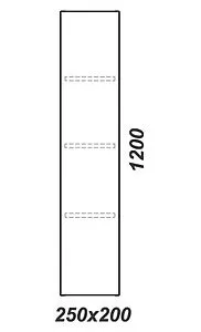 Шкаф-пенал подвесной Aqwella Ancona 25 акация An.05.25/А Шкаф-пенал подвесной Aqwella Ancona 25 акация An.05.25/А, 2