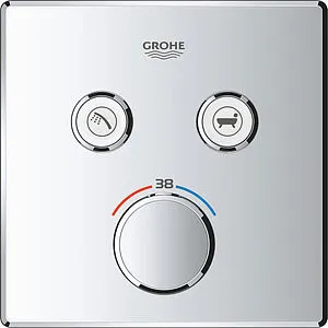 Термостат для 2 потребителей Grohe Grohtherm SmartControl хром 29124000 Термостат для 2 потребителей Grohe Grohtherm SmartControl хром 29124000, 5