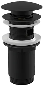 Выпуск автоматический для раковины с переливом AlcaPlast чёрный матовый A392BLACK Выпуск автоматический для раковины с переливом AlcaPlast чёрный матовый A392BLACK, 1
