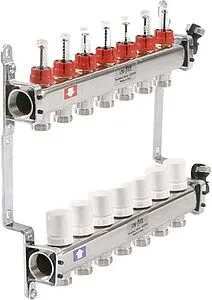 Группа коллекторная с расходомерами 7 отводов 1"в/в x ¾"ек Uni-fitt 450I4307 Группа коллекторная с расходомерами 7 отводов 1"в/в x ¾"ек Uni-fitt 450I4307, 2