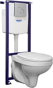 Комплект 5 в 1 Santeri Альфа комфорт 1.3816.4.S00.00B.0 с кнопкой хром глянцевый Комплект 5 в 1 Santeri Альфа комфорт 1.3816.4.S00.00B.0 с кнопкой хром глянцевый, 1