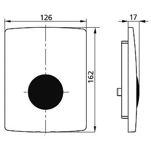 Клавиша смыва для писсуара Sanit 16.072.81..0000 хром глянцевый Клавиша смыва для писсуара Sanit 16.072.81..0000 хром глянцевый, 3