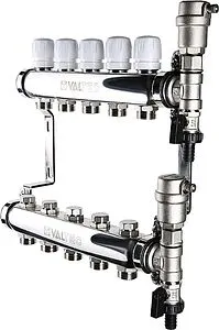 Группа коллекторная без расходомеров 5 отводов 1"в/в x ¾"ек Valtec VTc.588.EMNX.0605 Группа коллекторная без расходомеров 5 отводов 1"в/в x ¾"ек Valtec VTc.588.EMNX.0605, 1