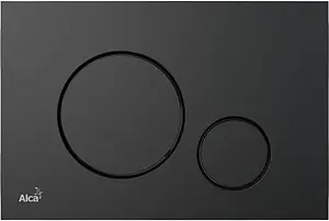 Клавиша смыва для унитаза AlcaPlast Thin M678 черный матовый Клавиша смыва для унитаза AlcaPlast Thin M678 черный матовый, 1