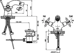 Смеситель для биде Cezares Lord хром LORD-BS1-01 Смеситель для биде Cezares Lord хром LORD-BS1-01, 2