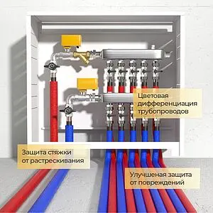Теплоизоляция для труб 18/6мм синяя Energoflex Super Protect EFXT018062SUPRS Теплоизоляция для труб 18/6мм синяя Energoflex Super Protect EFXT018062SUPRS, 2