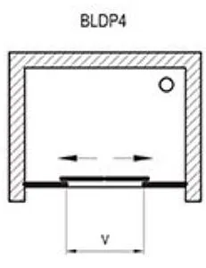 Дверь в нишу 1600мм прозрачное, матовое стекло Ravak Blix BLDP4-160 0YVS0U00ZG Дверь в нишу 1600мм прозрачное, матовое стекло Ravak Blix BLDP4-160 0YVS0U00ZG, 3