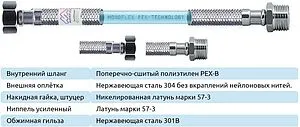 Гибкая подводка Monoflex PEX 12мм 1.2м x ½"в x ½"н Н01528 Гибкая подводка Monoflex PEX 12мм 1.2м x ½"в x ½"н Н01528, 2
