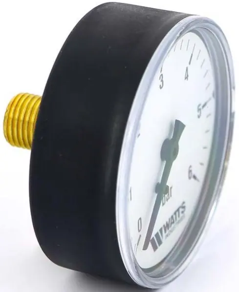Манометр аксиальный Watts MAL 63мм 6 бар ¼" 10008095 Манометр аксиальный Watts MAL 63мм 6 бар ¼" 10008095, 2