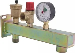 Группа безопасности расширительного бака до 44 кВт 1" 3 бар Gappo G1452 Группа безопасности расширительного бака до 44 кВт 1" 3 бар Gappo G1452, 3