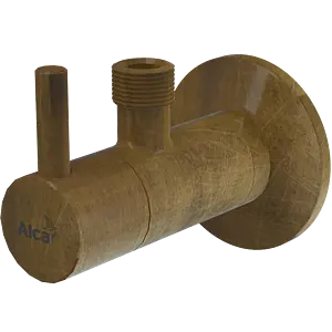 Кран шаровый угловой с фильтром ½"н x ⅜"н бронза AlcaPlast ARV001-ANTIC Кран шаровый угловой с фильтром ½"н x ⅜"н бронза AlcaPlast ARV001-ANTIC, 1