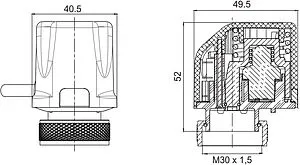 Сервопривод электротермический НО 230В М30 x 1.5 WATTS 22CX230NA2 10029674 Сервопривод электротермический НО 230В М30 x 1.5 WATTS 22CX230NA2 10029674, 2