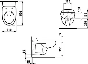 Унитаз подвесной детский Laufen Florakids белый 8.2003.1.000.000.1 Унитаз подвесной детский Laufen Florakids белый 8.2003.1.000.000.1, 2