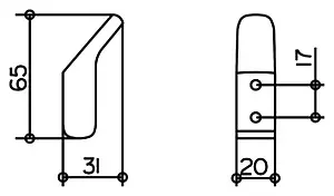 Крючок Keuco Collection Moll хром 12715010000 Крючок Keuco Collection Moll хром 12715010000, 5