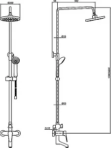 Душевая система со смесителем для ванны Bravat Eco хром F6111147C-A-RUS Душевая система со смесителем для ванны Bravat Eco хром F6111147C-A-RUS, 3