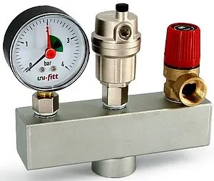 Группа безопасности котла до 50 кВт 1" 3 бар Uni-Fitt 250S4530 Группа безопасности котла до 50 кВт 1" 3 бар Uni-Fitt 250S4530, 1
