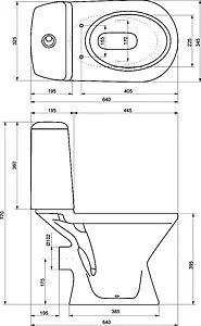 Унитаз-компакт Jika Era белый 8.2453.2.000.242.9 Унитаз-компакт Jika Era белый 8.2453.2.000.242.9, 2