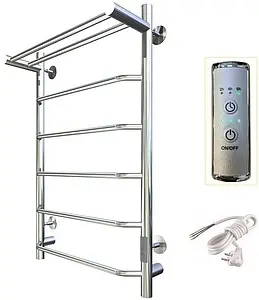 Полотенцесушитель электрический лесенка Тругор Пэк сп 6 П 80х50 32 мм полированная сталь Полотенцесушитель электрический лесенка Тругор Пэк сп 6 П 80х50 32 мм полированная сталь, 3