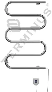 Полотенцесушитель электрический Ш-образный Terminus Электро 25 ПСЭ Ш 500х800 полированная сталь 4620768883965 Полотенцесушитель электрический Ш-образный Terminus Электро 25 ПСЭ Ш 500х800 полированная сталь 4620768883965, 1