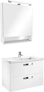 Шкаф-зеркало Roca Gap 80 белый глянец ZRU9302887 Шкаф-зеркало Roca Gap 80 белый глянец ZRU9302887, 3