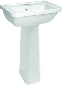 Раковина с пьедесталом VitrA Form 300 белый 9602B003-7650 Раковина с пьедесталом VitrA Form 300 белый 9602B003-7650, 1