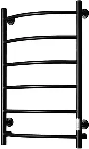 Полотенцесушитель электрический лесенка Тругор Пэк сп 5 80х50 черный матовый ВГП Полотенцесушитель электрический лесенка Тругор Пэк сп 5 80х50 черный матовый ВГП, 1
