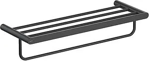 Полка для полотенец Aquatek Лира чёрный матовый AQ4415MB Полка для полотенец Aquatek Лира чёрный матовый AQ4415MB, 1