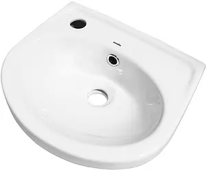 Раковина Sanita Лада 37 белый WB.MN/Lada/37-L/WHT.G/S1 Раковина Sanita Лада 37 белый WB.MN/Lada/37-L/WHT.G/S1, 1