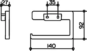 Держатель туалетной бумаги Keuco Collection Moll хром 12762010000 Держатель туалетной бумаги Keuco Collection Moll хром 12762010000, 4