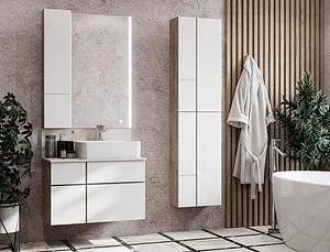 Шкаф Aquaton Мишель 23 белый/дуб эндгрейн 1A244303MIX40 Шкаф Aquaton Мишель 23 белый/дуб эндгрейн 1A244303MIX40, 4