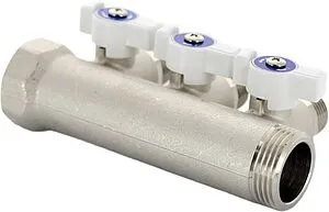 Коллектор запорный проходной 3 отвода 1"в/н x ½"к Uni-fitt 424N4230 Коллектор запорный проходной 3 отвода 1"в/н x ½"к Uni-fitt 424N4230, 4