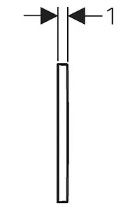 Клавиша смыва для унитаза Geberit Omega 30 115.080.KJ.1 кнопки/белый глянцевый, полоска/хром глянцевый Клавиша смыва для унитаза Geberit Omega 30 115.080.KJ.1 кнопки/белый глянцевый, полоска/хром глянцевый, 3