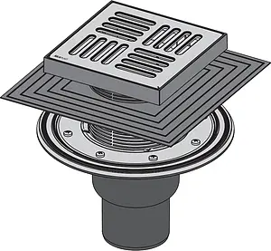 Трап вертикальный Set AlcaPlast 150x150мм APV4444 Трап вертикальный Set AlcaPlast 150x150мм APV4444, 3