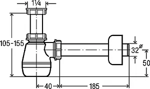 Сифон для биде Viega 5555K белый 120337 Сифон для биде Viega 5555K белый 120337, 4