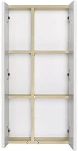 Шкаф двухстворчатый Aquaton Мишель 43 белый/дуб эндгрейн 1A243903MIX40 Шкаф двухстворчатый Aquaton Мишель 43 белый/дуб эндгрейн 1A243903MIX40, 3