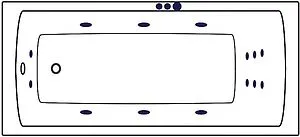 Ванна акриловая с гидромассажем Excellent Aquaria 170x75 WAEX.AQU17.SMART.CR Ванна акриловая с гидромассажем Excellent Aquaria 170x75 WAEX.AQU17.SMART.CR, 3