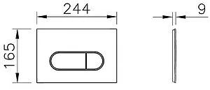 Комплект 5 в 1 VitrA Zentrum Rоund SmoothFlush 9879B003-7200 с кнопкой хром глянцевый Комплект 5 в 1 VitrA Zentrum Rоund SmoothFlush 9879B003-7200 с кнопкой хром глянцевый, 3