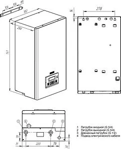 Котел электрический одноконтурный 9кВт Эван EXPERT PLUS 9 14509 Котел электрический одноконтурный 9кВт Эван EXPERT PLUS 9 14509, 2
