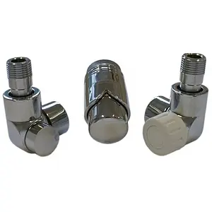 Комплект вентилей терморегулирующих осевых левых ½"н x ½"в хром Schlosser Lux 603700066 Комплект вентилей терморегулирующих осевых левых ½"н x ½"в хром Schlosser Lux 603700066, 1