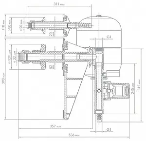 Комплексное решение Джилекс БРА для колодцев 3500 Комплексное решение Джилекс БРА для колодцев 3500, 3