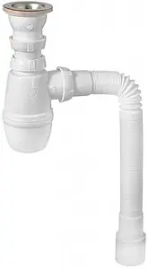 Сифон бутылочный для мойки Wirquin Минор 30718026 Сифон бутылочный для мойки Wirquin Минор 30718026, 1