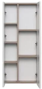 Шкаф двухстворчатый Aquaton Мишель 43 белый/дуб эндгрейн 1A244203MIX40 Шкаф двухстворчатый Aquaton Мишель 43 белый/дуб эндгрейн 1A244203MIX40, 3