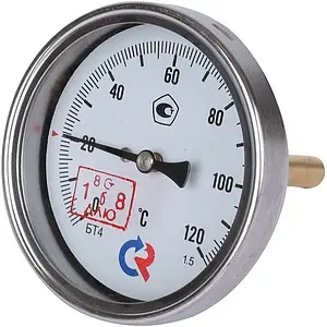 Термометр биметаллический Росма БТ-41.211 80мм 120°С гильза 64мм ½" 00000002464 Термометр биметаллический Росма БТ-41.211 80мм 120°С гильза 64мм ½" 00000002464, 4