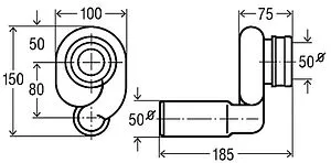 Сифон для писсуара Viega 3233.9 492465 Сифон для писсуара Viega 3233.9 492465, 2