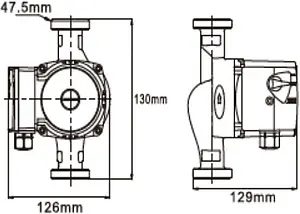 Насос циркуляционный Valtec 25/4-130 VRS.254.13.0 Насос циркуляционный Valtec 25/4-130 VRS.254.13.0, 2
