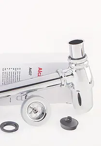 Сифон бутылочный для раковины AlcaPlast хром A437 Сифон бутылочный для раковины AlcaPlast хром A437, 4