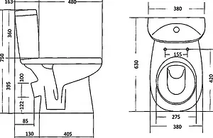 Унитаз-компакт Santek Анимо белый 1WH302134 Унитаз-компакт Santek Анимо белый 1WH302134, 2