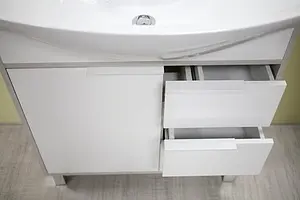 Тумба-умывальник напольная Aquaton Рико 80 белый/ясень фабрик 1A2154K1RIB90 Тумба-умывальник напольная Aquaton Рико 80 белый/ясень фабрик 1A2154K1RIB90, 4